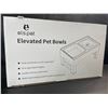 Image 4 : Els Pet Raised Adjustable/Elevated Pet Bowls - Large Size (17" x 10") 1.6L Capacity - Brand New!