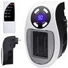 Image 1 : 1 Portable Electric 500W Socket Plug-In Heater w/ LED Display - New