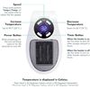 Image 6 : 1 Portable Electric 500W Socket Plug-In Heater w/ LED Display - New