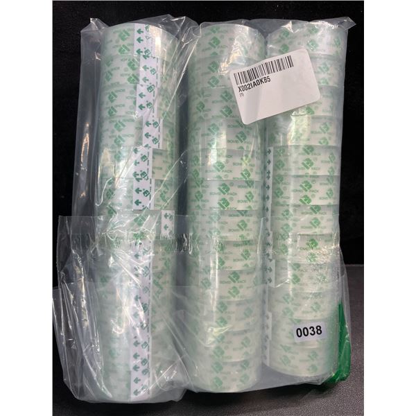 36-Rolls of Crystal Clear Transparent Tape/Stationary Tape Refill Rolls - New