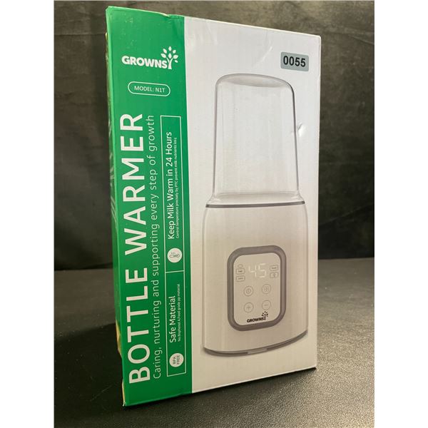 1 Grownsy Electric Bottle Warmer (Model: N1T) Fast Baby Bottle Warmer w/ LCD Display - New Sealed!