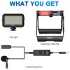 Image 2 : 1 Mouriv x BOYA Universal Smartphone Video Kit w/ Lavalier Mic, LED light, & Tripod Phone Mount; NEW