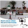 Image 9 : 1 Mouriv x BOYA Universal Smartphone Video Kit w/ Lavalier Mic, LED light, & Tripod Phone Mount; NEW