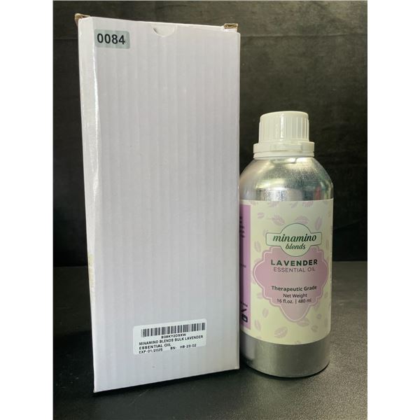 1 Minamino Blends Bulk Lavender Essential Oil - Therapeutic Grade - 480ml - New
