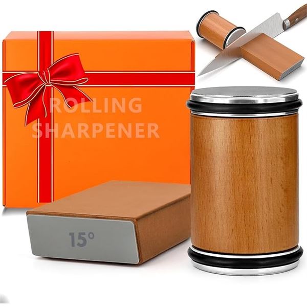 1 Rolling Knife Sharpener Kit for Kitchen Knives - New!