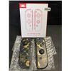 Image 2 : 1 Set of Gold/Black Pikachu Pokemon Design Joycon Controllers for Nintendo Switch - New