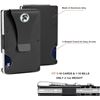 Image 1 : 2 Feiyen Men's Minimalist Metal Wallets with Money Clip - Black - New