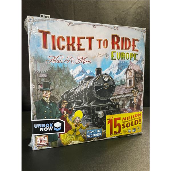 1 Ticket to Ride: Europe - A Family Board Game by Days of Wonder (2-5 Players) - New Sealed!