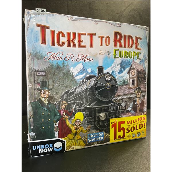 1 Ticket to Ride: Europe - A Family Board Game by Days of Wonder (2-5 Players) - New Sealed!