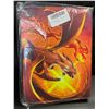 Image 2 : 1 Leather Premium Pokemon Card Storage Binder; Charizard Design - Holds 400 Cards - New