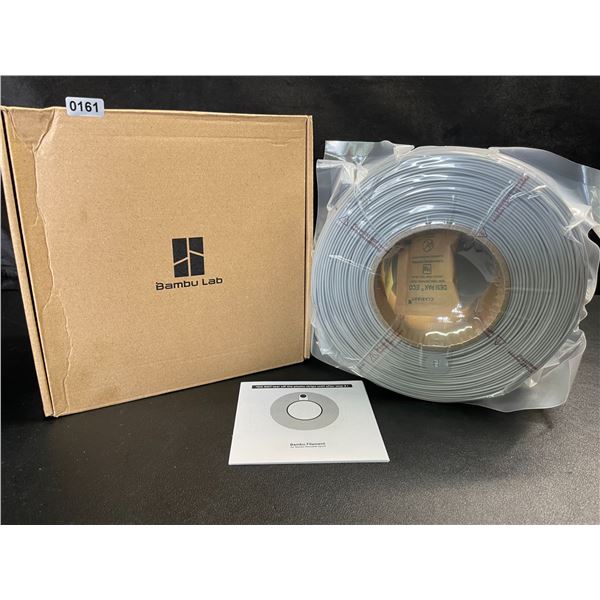 1 Roll of Bambu Lab PLA Basic 3D Printer Filament - Gray - 1.75 mm (330m Roll) - New in Box!