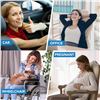 Image 9 : 1 Memory Foam Lumbar Support Cushion for Lower Back Pain Relief - Use in Car, Office Chair, Etc. New
