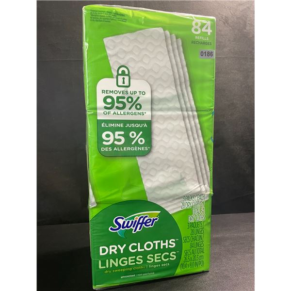 1 3-Pack of Swiffer Dry Cloths/Dry Sweeping Cloths - Total 84 Cloths - New Sealed