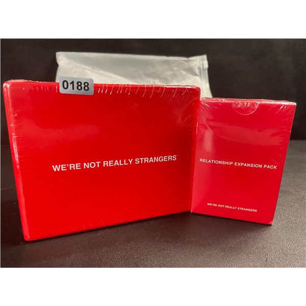 1 "We're Not Really Strangers" Card Game with Relationship Card Expansion Pack - New Sealed