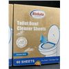 Image 3 : 3 Packs of Binbata Toilet Bowl Cleaner Sheets - Ocean Dew - 60 Sheets - New