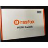 Image 4 : 1 Rasfox 3-Port HDMI Switcher with Remote - Connect 3 HD Devices to 1 HDMI Port - New