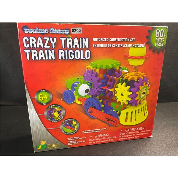 1 Techno Gears Crazy Train Motorized Construction Play Set - 80+ PCS - New