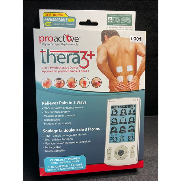 1 Proactive Thera3+ 3-in-1 Physiotherapy Device (TENS/EMS Unit/Massage Device) - BRAND NEW!