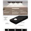 Image 2 : 2 LED Under Cabinet Motion Sensor Light Bars - 15.7inch Size; Dimmable/Rechargeable - NEW