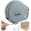 Image 1 : 1 Telescoping 40-FT Long Portable Retractable Clothesline; Heavy-Duty Clothesline for Indoors - New