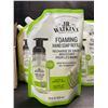 Image 2 : 1 Case of J.R. Watkins Foaming Hand Soap Refills; Aloe & Green Tea - 3 x 828ml Refills - New