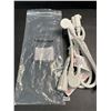 Image 2 : Firmerst 2-Pack of 3FT Extension Cords with Flat Plugs -White - 14AWG - Brand New!