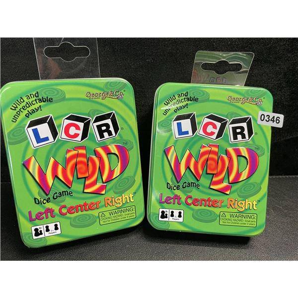 2 Left Center Right Wild Dice Games for Game Night - New