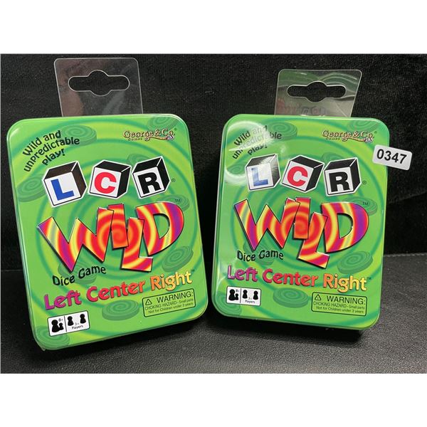 2 Left Center Right Wild Dice Games for Game Night - New