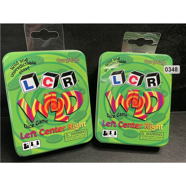 2 Left Center Right Wild Dice Games for Game Night - New