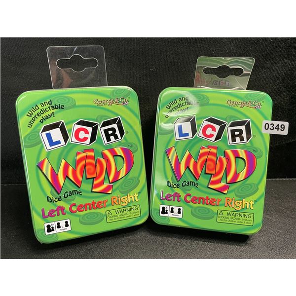 2 Left Center Right Wild Dice Games for Game Night - New