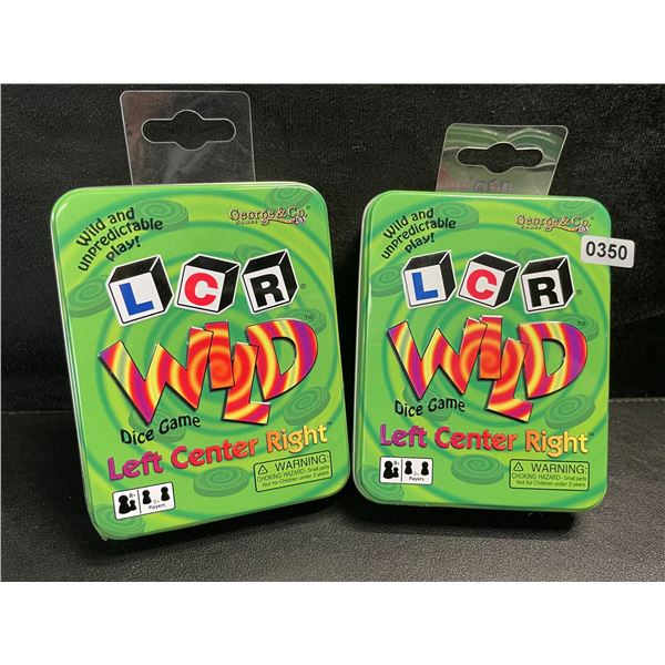 2 Left Center Right Wild Dice Games for Game Night - New