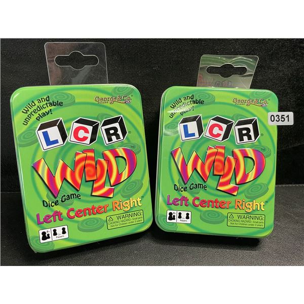 2 Left Center Right Wild Dice Games for Game Night - New