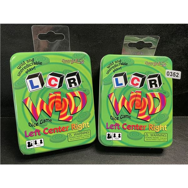 2 Left Center Right Wild Dice Games for Game Night - New