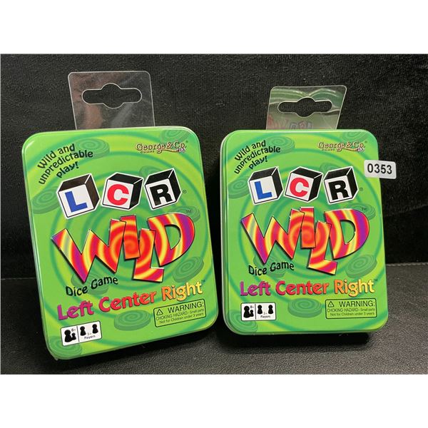 2 Left Center Right Wild Dice Games for Game Night - New
