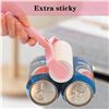 Image 3 : 3 Extra-Sticky Lint Roller Sets/Pet Hair Removers with 4 Refills - New