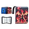 Image 1 : 1 Leather Premium Pokemon Card Storage Binder; Charizard/Squirtle Design - Holds 400 Cards - New