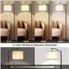 Image 4 : 1 Smart App-Control LED Floor Lamp - RGB Wifi Dimmable Arc Floor Lamp - 66" Tall - New in Box!