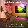 Image 5 : 1 Smart App-Control LED Floor Lamp - RGB Wifi Dimmable Arc Floor Lamp - 66" Tall - New in Box!