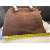 Image 3 : 1 Women's Brown Suede Tote Bag/Handbag Purse - 14" x 10" Size - Brand New