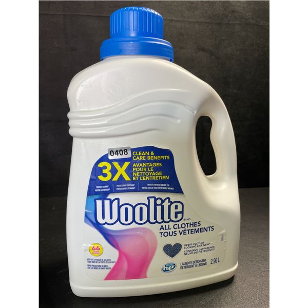 1 Jug of Woolite All Clothes Liquid Laundry Detergent - 2.96L/66 Loads - New