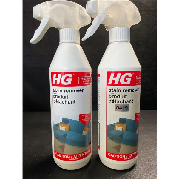 2 Bottles of HG Stain Remover for Carpets/Rugs, Carpets, Upholstery - 500ml - New