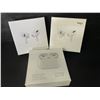 Image 1 : 3 Pairs of TWS Airpod-Style Wireless Earbuds with Charging Cases - White - New