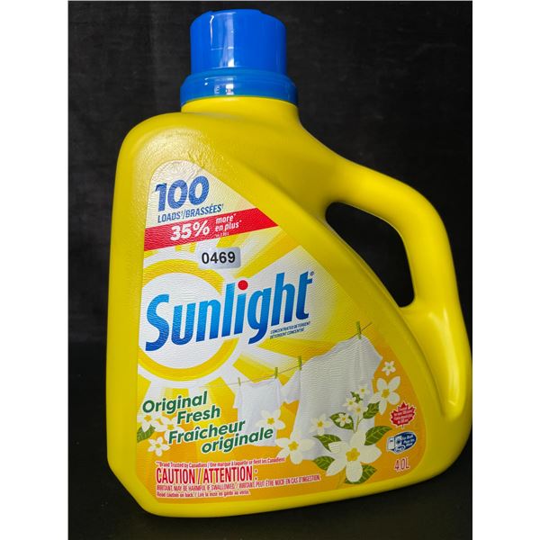1 Large 4.0L Jug of Sunlight Original Fresh Laundry Detergent 100 Loads - New