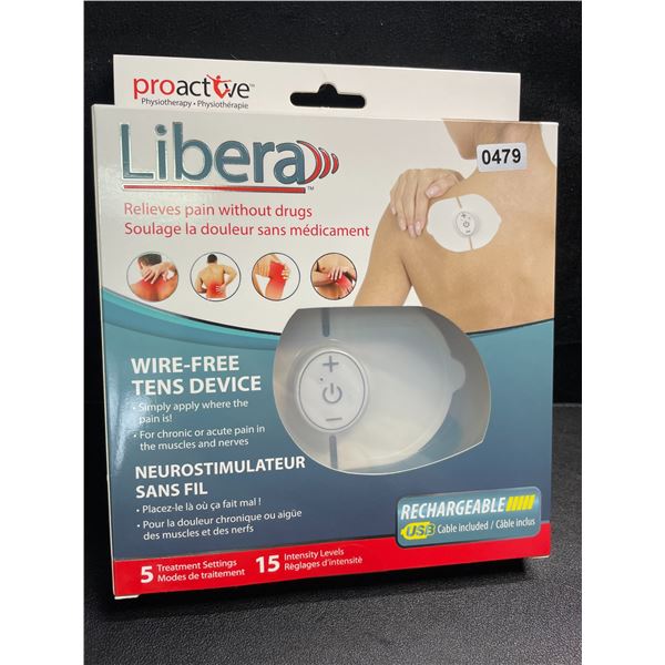 1 ProActive Libera Wire-Free TENS Device for Pain Relieve in Muscles/Nerves - NEW
