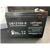 Image 3 : 3-Pack of Upstart UB12100-S Sealed Lead-Acid 12V 10Ah Batteries - New Sealed!