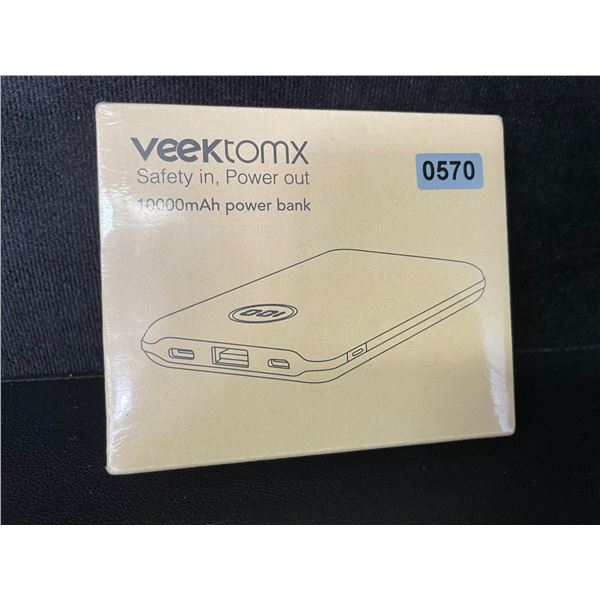 1 Veektomx 10,000mAh Power Bank/Portable Charger - New Sealed