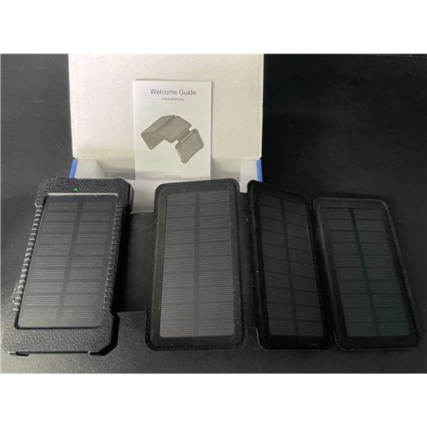 1 Solar Power Bank/High Power Portable Charger (38,800mAh) w/ Flashlight Function - Brand New!