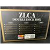 Image 5 : 1 ZLCA Premium Leather Card Deck Box w/ Dice Tray; 200+ Trading Card Storage Box - Purple - New