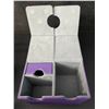 Image 7 : 1 ZLCA Premium Leather Card Deck Box w/ Dice Tray; 200  Trading Card Storage Box - Purple - New