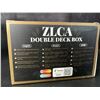 Image 3 : 1 ZLCA Premium Leather Card Deck Box w/ Dice Tray; 200+ Trading Card Storage Box - White - New